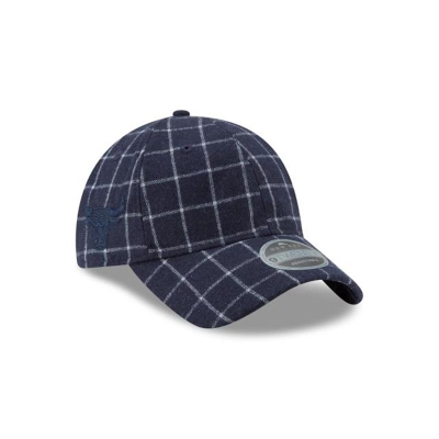 Chicago Bulls Gorra | New Era NBA Checked Team 9twenty Adjustable Cap Mexico - Azules